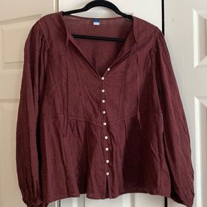 Old Navy Eyelet Blouse